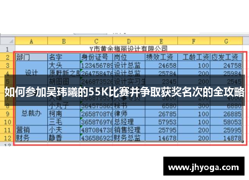 如何参加吴玮曦的55K比赛并争取获奖名次的全攻略